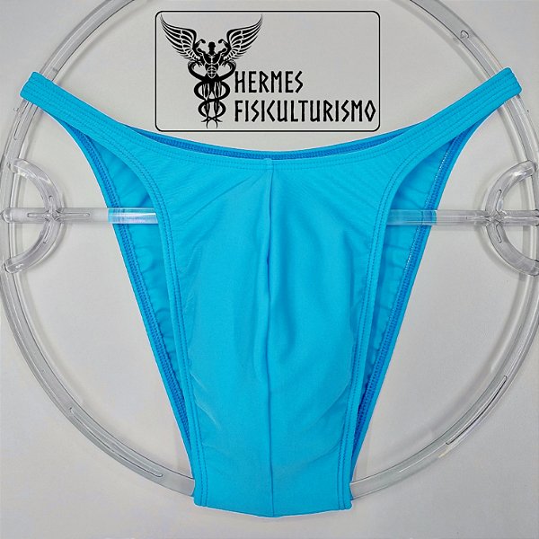Sunga Bodybuilder Azul Bebê em Lycra - Corte Pró