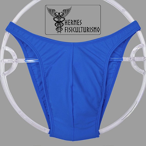 Sunga Bodybuilder Azul Real em Lycra - Corte Tradicional