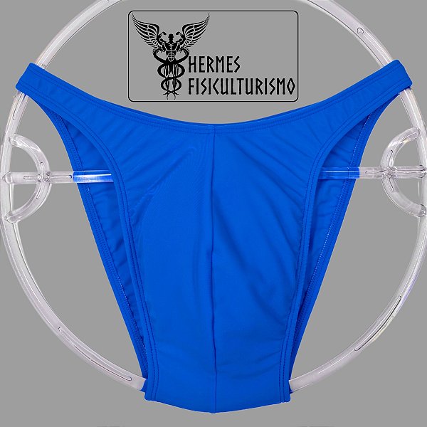 Sunga Bodybuilder Azul Real em Lycra - Corte Tradicional
