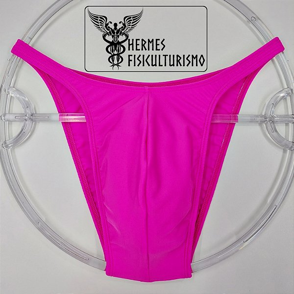 Sunga Bodybuilder Rosa em Lycra - Corte Pró