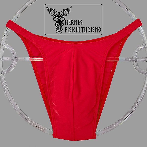 Sunga Bodybuilder Vermelha em Lycra - Corte Pró