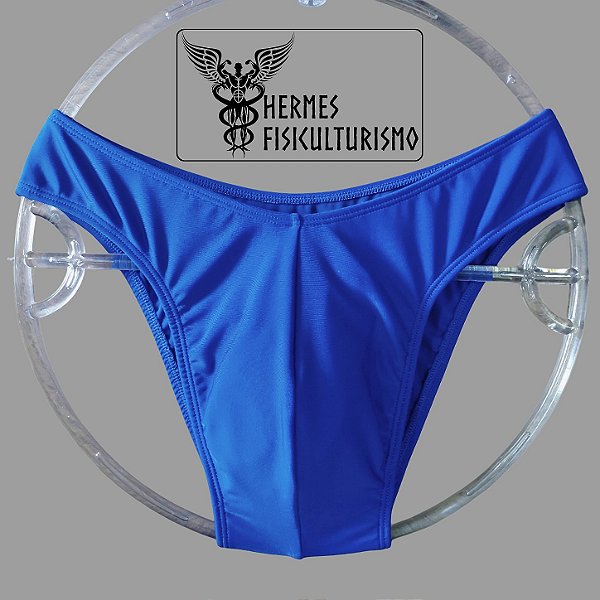 Sunga Bodybuilder Azul Real em Lycra - Corte IFBB