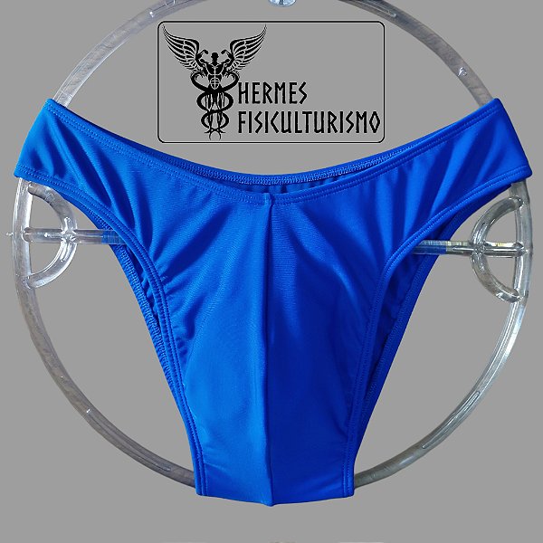 Sunga Bodybuilder Azul Real em Lycra - Corte IFBB