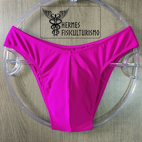 Sunga Bodybuilder Rosa em Lycra - Corte IFBB