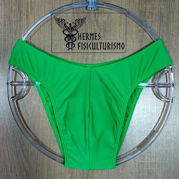 Sunga Bodybuilder Verde em Lycra - Corte IFBB