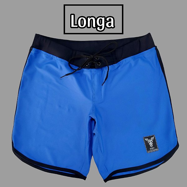 Bermuda Men's Physique Longa Azul Índigo