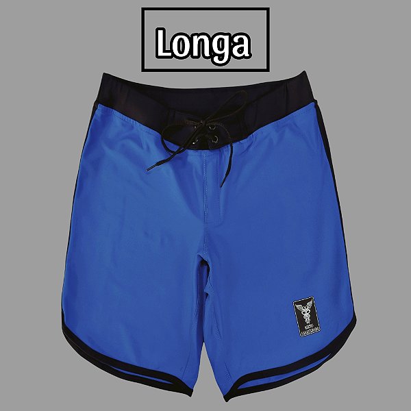 Bermuda Men's Physique Longa Azul Índigo