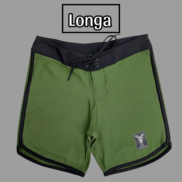 Bermuda Men's Physique Longa Verde Militar