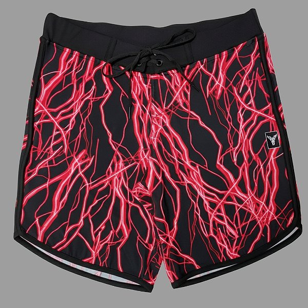 Bermuda Men's Physique Curta Thunder Vermelha