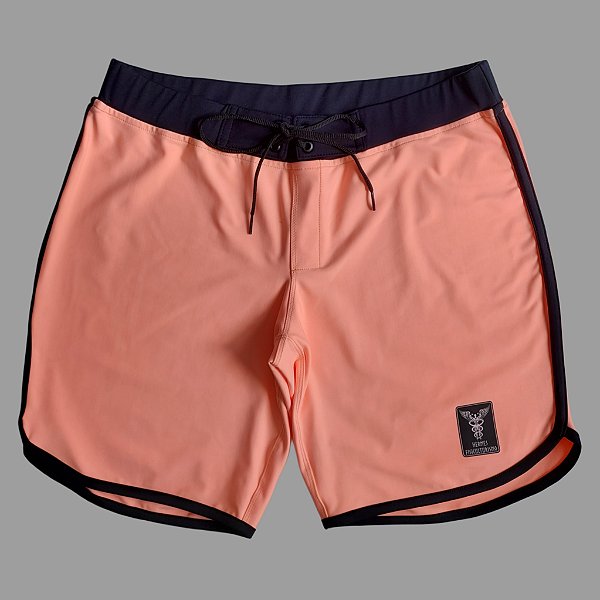 Bermuda Men's Physique Curta Laranja Clara Fluor