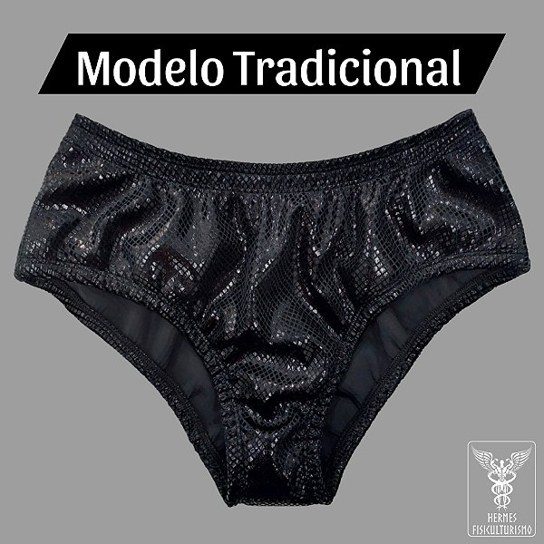 Sunga Classic Physique NPC - Veludo Cobra Brilhante