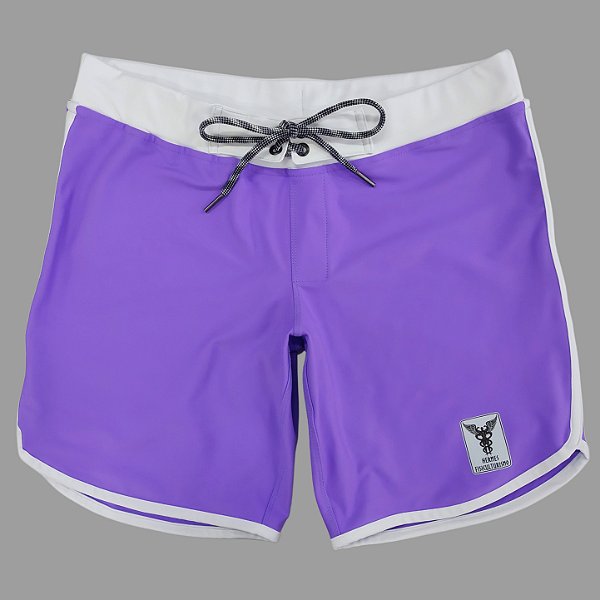 Bermuda Men's Physique Curta Lilás com Branco
