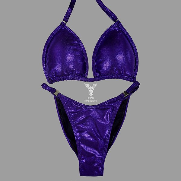 Biquíni Fit Model NPC – Roxo Brilhante