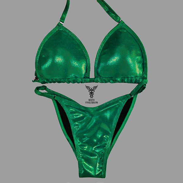 Biquíni Fit Model NPC – Verde Brilhante