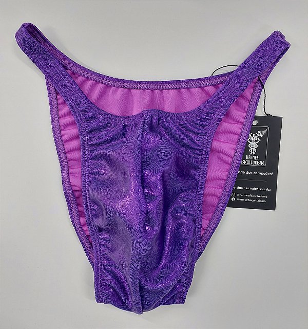 Sunga Bodybuilder – Pró – G – Violeta Brilhante – Sem costura