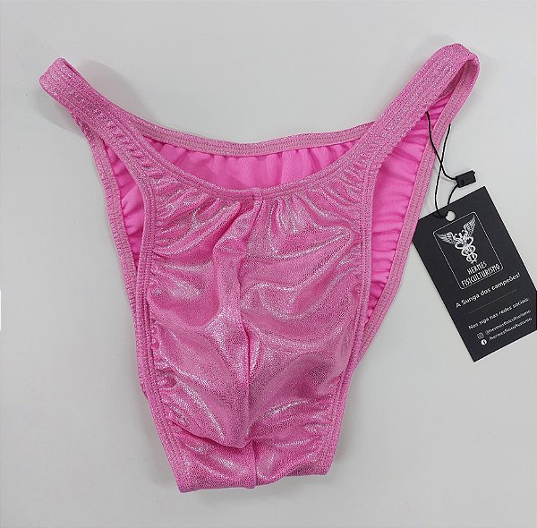 Sunga Bodybuilder – Pró – M – Rosa Brilhante – Sem costura