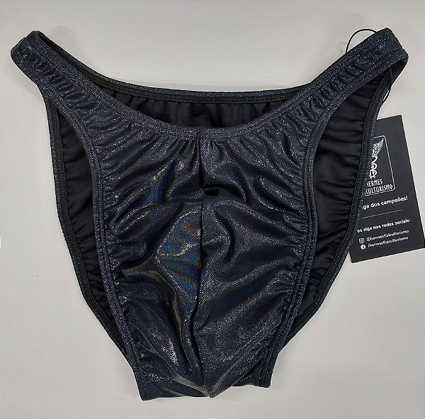 Sunga Bodybuilder – Tradicional – G – Preta Camaleão – Sem costura