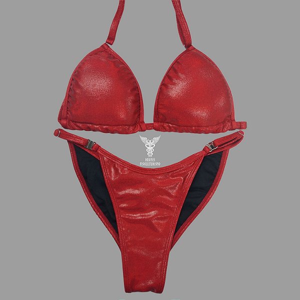 Biquíni Fit Model NPC - Vermelho Camaleão