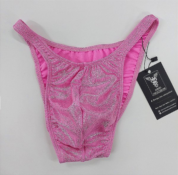 Sunga Bodybuilder – Pró – M – Rosa Brilhante – Sem costura