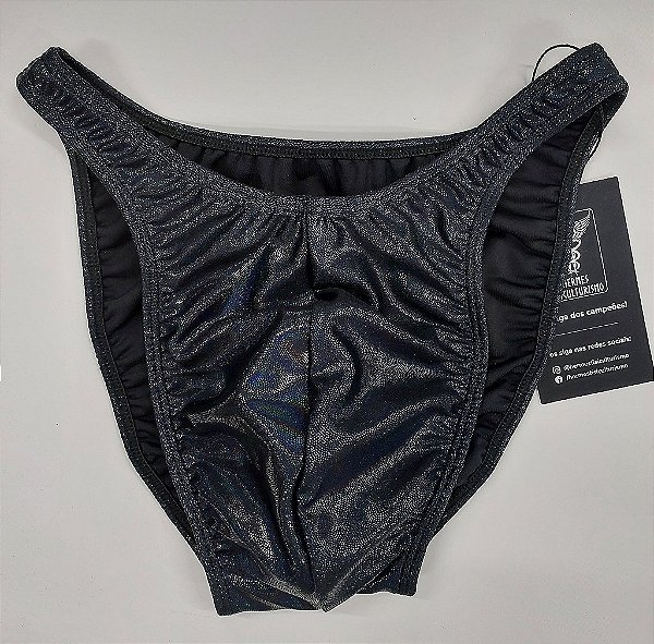 Sunga Bodybuilder – Tradicional – G – Preta Camaleão – Sem costura