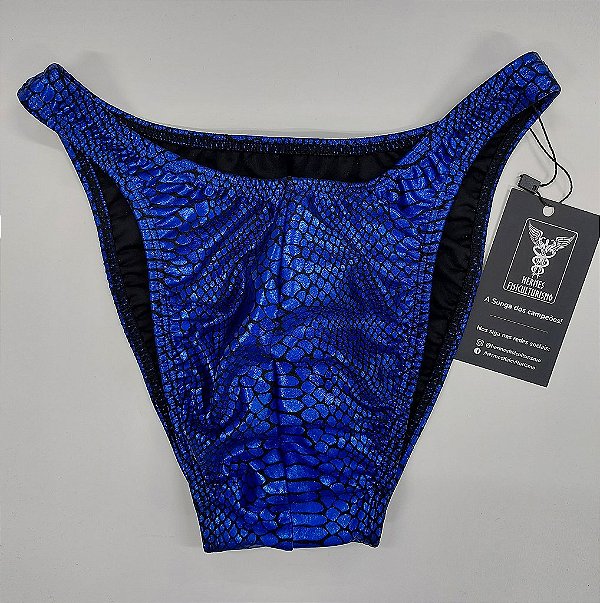 Sunga Bodybuilder – Tradicional – M – Azul Cobra – Sem costura
