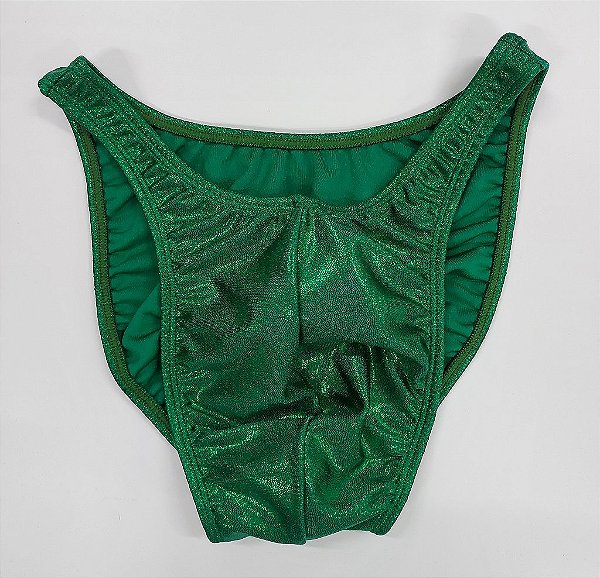 Sunga Bodybuilder – Tradicional – M – Verde Brilhante – Sem costura