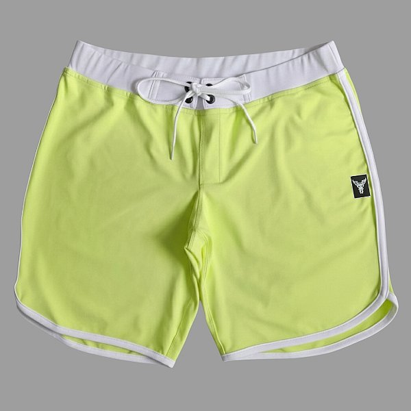 Bermuda Men's Physique Curta Lima com Branco