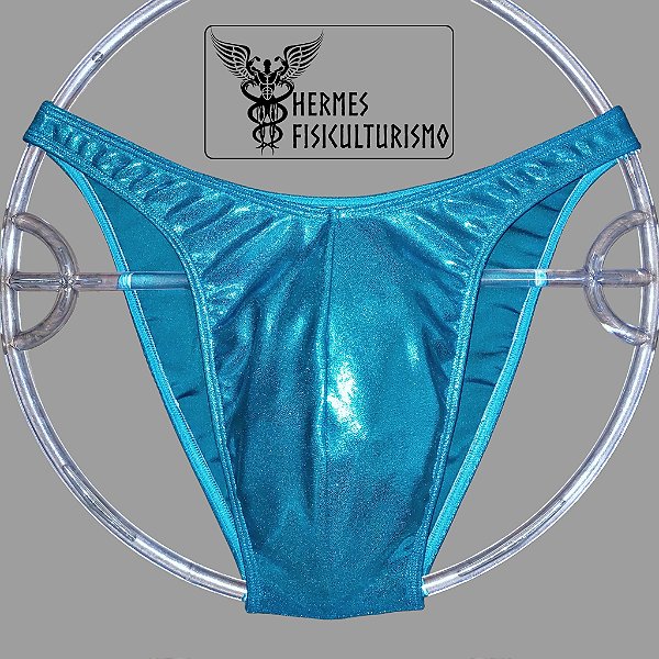 Sunga Bodybuilder Turquesa Brilhante - Corte Tradicional