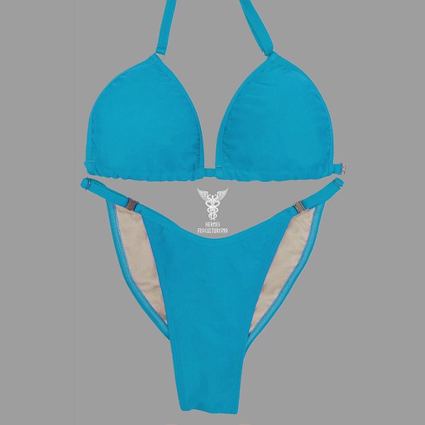 Biquíni Fit Model NPC – Azul Bebê em Lycra