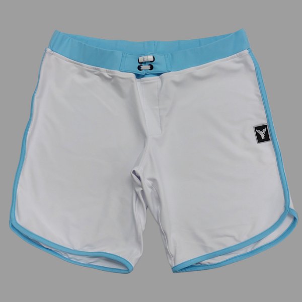 Bermuda Men's Physique Curta Branca com Blue Sky
