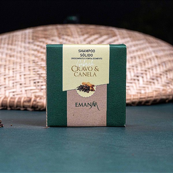 Shampoo Sólido Crescimento Saudável Cravo e Canela 80g
