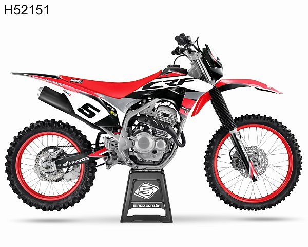 KIT GRÁFICO CRF 250 F 2019 A 2022 - ETNIES RED GREY - H52151