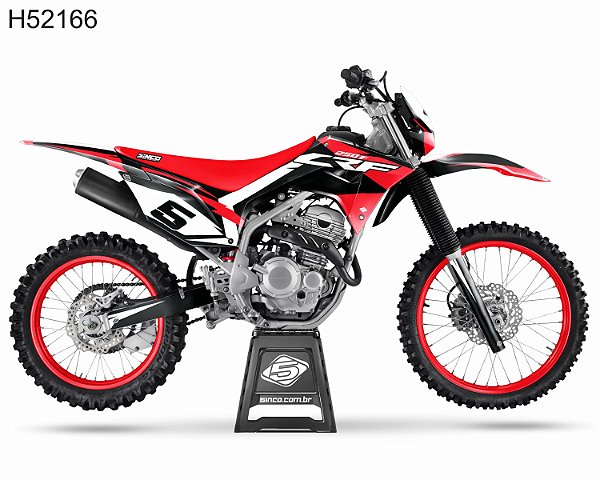 KIT GRÁFICO CRF 250 F 2019 A 2022 - BROKEN - H52166