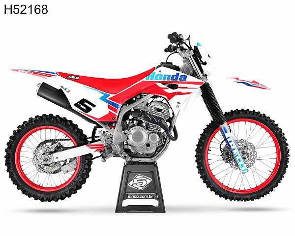 KIT GRÁFICO CRF 250 F 2019 A 2022 - LIGHTNING STRIKE - H52168