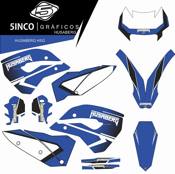 Kit Adesivo 3M Husaberg HSG - HUSABERG TE 250 2T