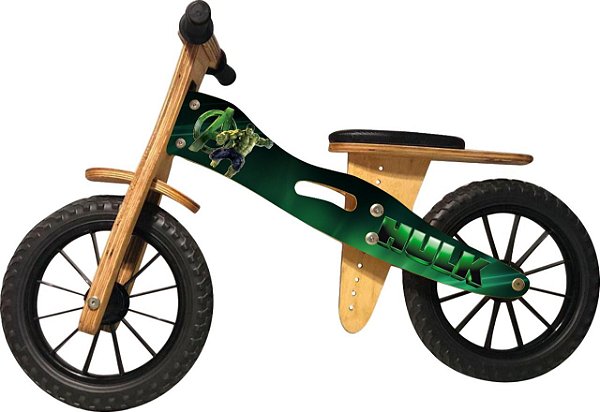 Bicicleta Infantil De Madeira Aro 12 - Hulk