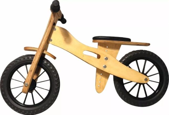 Bicicleta Infantil De Madeira Aro 12