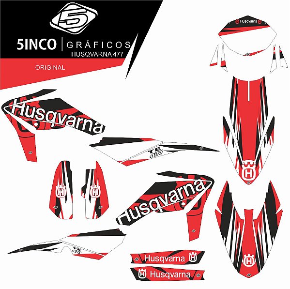 Kit Adesivo 3M Original Husqvarna 477