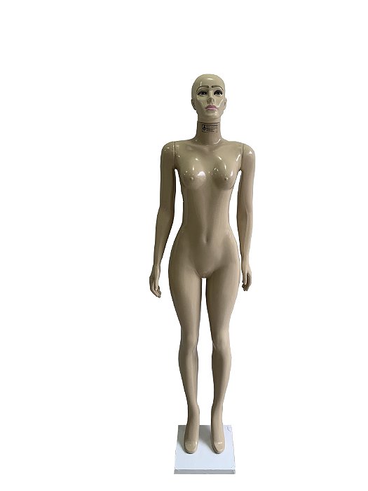 Bege - Manequim Feminino Simples