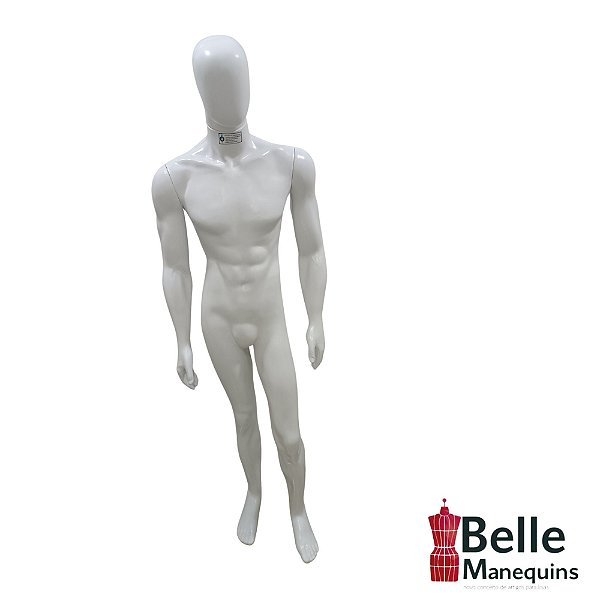 Manequim Masculino Bombado - Branco