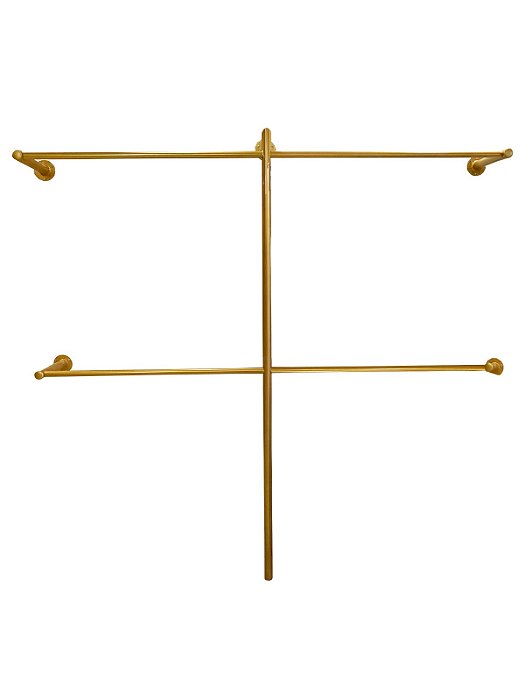 Arara Tubular Dourada Dupla
