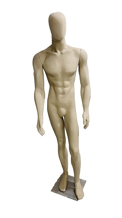 Manequim Masculino Premium - Aveludado Bege