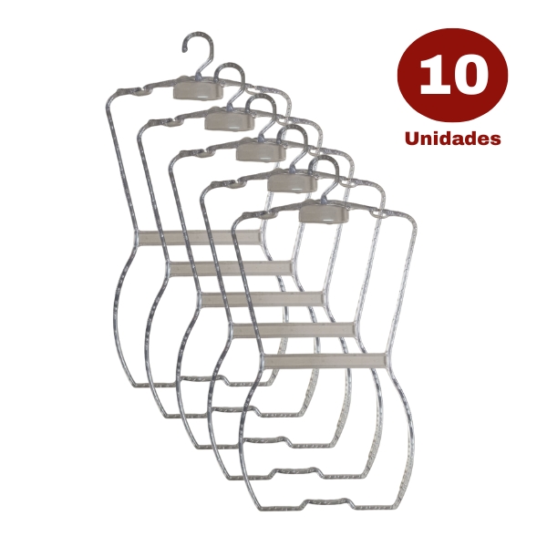 Cabide Silhueta em Acrílico - KIt 10 Unidades