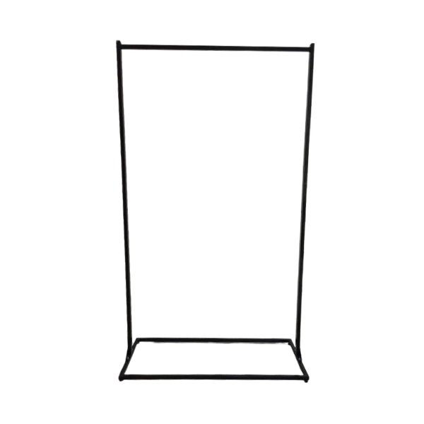 Arara Quadrada / Industrial Preta 100cm x 174cm - Tubo Reforçado