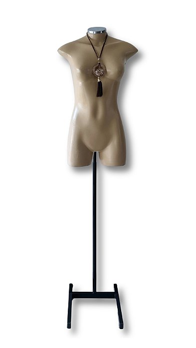 Jô Perninha Bege - C/ Pedestal Preto Simples