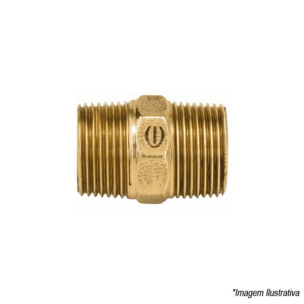 Niple Bronze Rosca x Rosca  3/4" - 602  - Eluma
