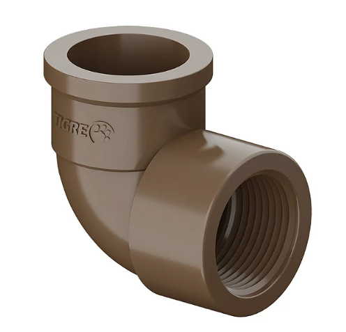 Joelho 90° com Rosca Fêmea 1/2" em PVC – Tigre