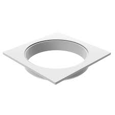 Porta Grelha Quadrada Branca para Grelha Redonda 100mm – Tigre (27591167)