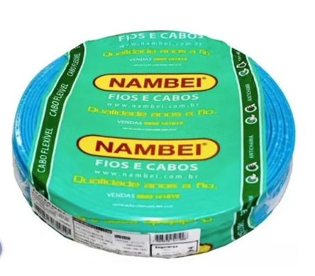 Cabo Flex 750V 1,00 mm Azul – Nambei (Venda por Metro)