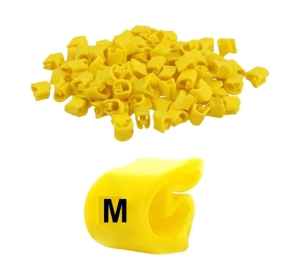 Anilha de Identificação HG/0 Letra "M" – Embalagem PFL – HellermannTyton